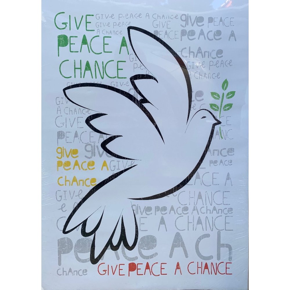 New Give Peace A Chance Print Poster